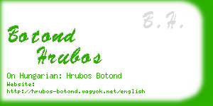 botond hrubos business card